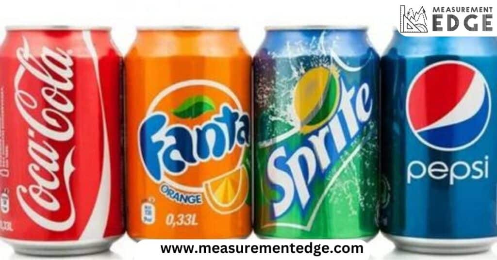 Four Standard Soda Cans