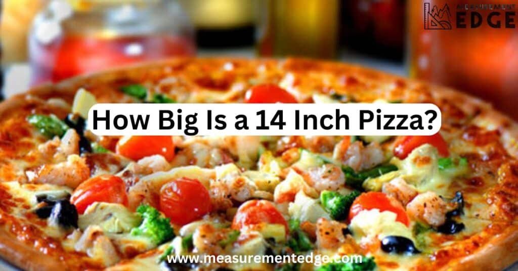 How Big Is A 14 Inch Pizza Measurement Edge