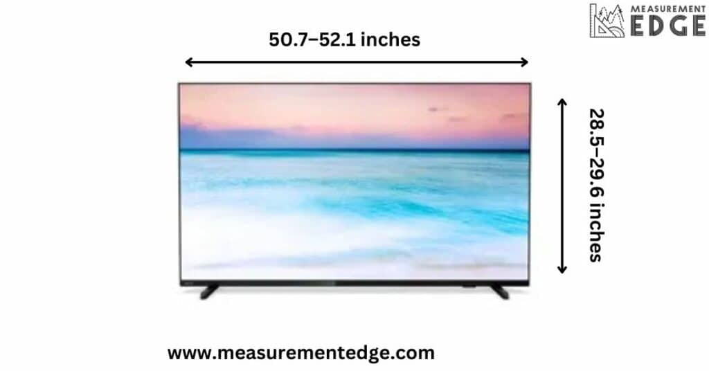 Typical Dimensions of a 58 Inch TV