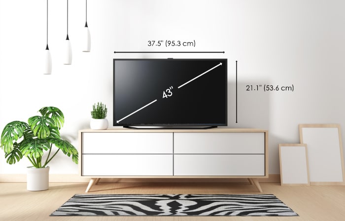 Height and Depth of a 43 Inch TV